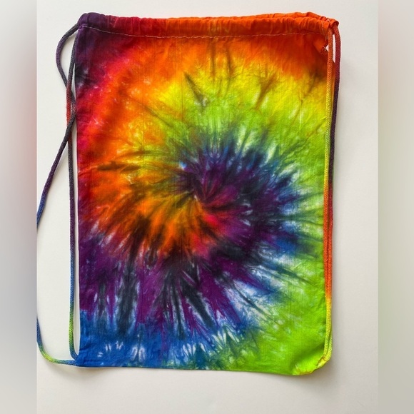 TIE DYE Rainbow NEW OAD ECONOMICAL Drawstring Style Sport Pack Backback - Picture 1 of 8
